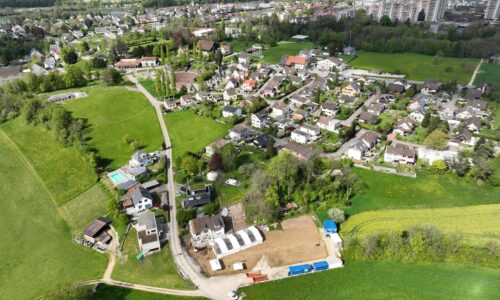 Die Grabungsfläche im sogenannten Wildental am Rande des Augster Oberdorfs. © Augusta Raurica