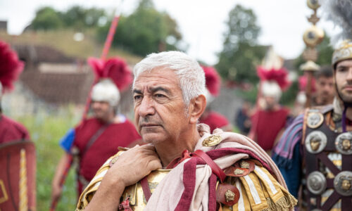 Roemerfest Augusta Raurica Angehoeriger der kaiserlichen Garde Foto Matthias Willi