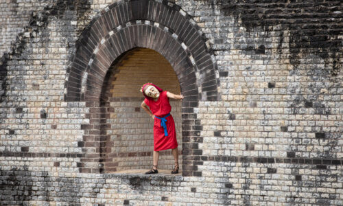 Roemerfest Augusta Raurica Ein roemischer Schauspieler beim Theater Foto Matthias Willi