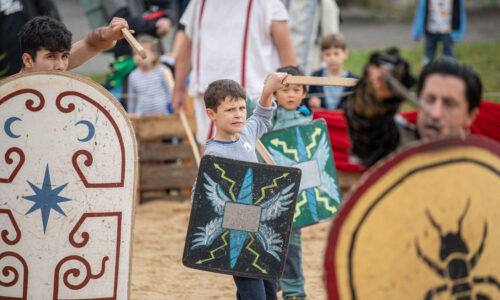 Roemerfest Augusta Raurica Proben in der Gladiatorenschule Foto Matthias Willi
