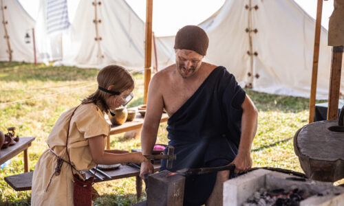 Roemerfest Augusta Raurica Beim Schmied Foto Matthias Willi