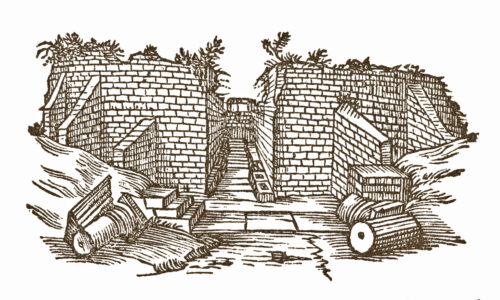 Fig 7 The theatre by Daniel Bruckner from 1563