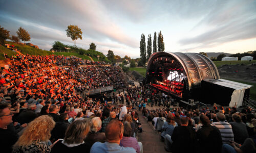 Augusta Raurica Abendstimmung beim Spektakel im roemischen Theater Foto Susanne Schenker