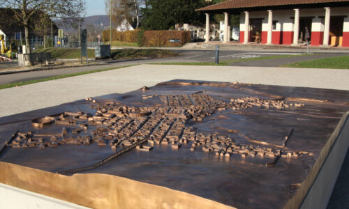 Augusta Raurica Das imposante Stadtmodell vor dem Museum Foto Susanne Schenker