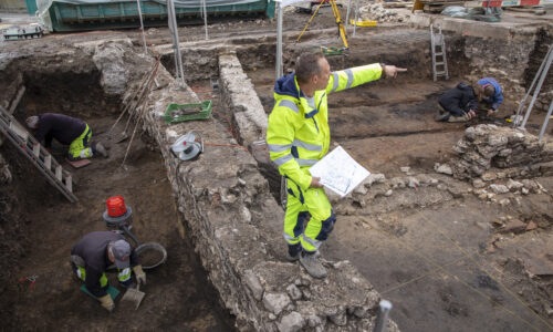 Blick in eine aktuelle Ausgrabung Foto Susanne Schenker