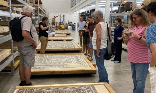 Das Gladiatorenmosaik faszinierte